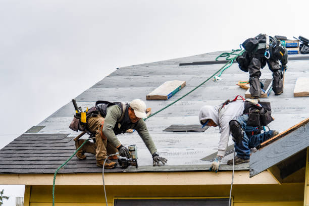 Professional Roof Installation technician working in Westbury, NY